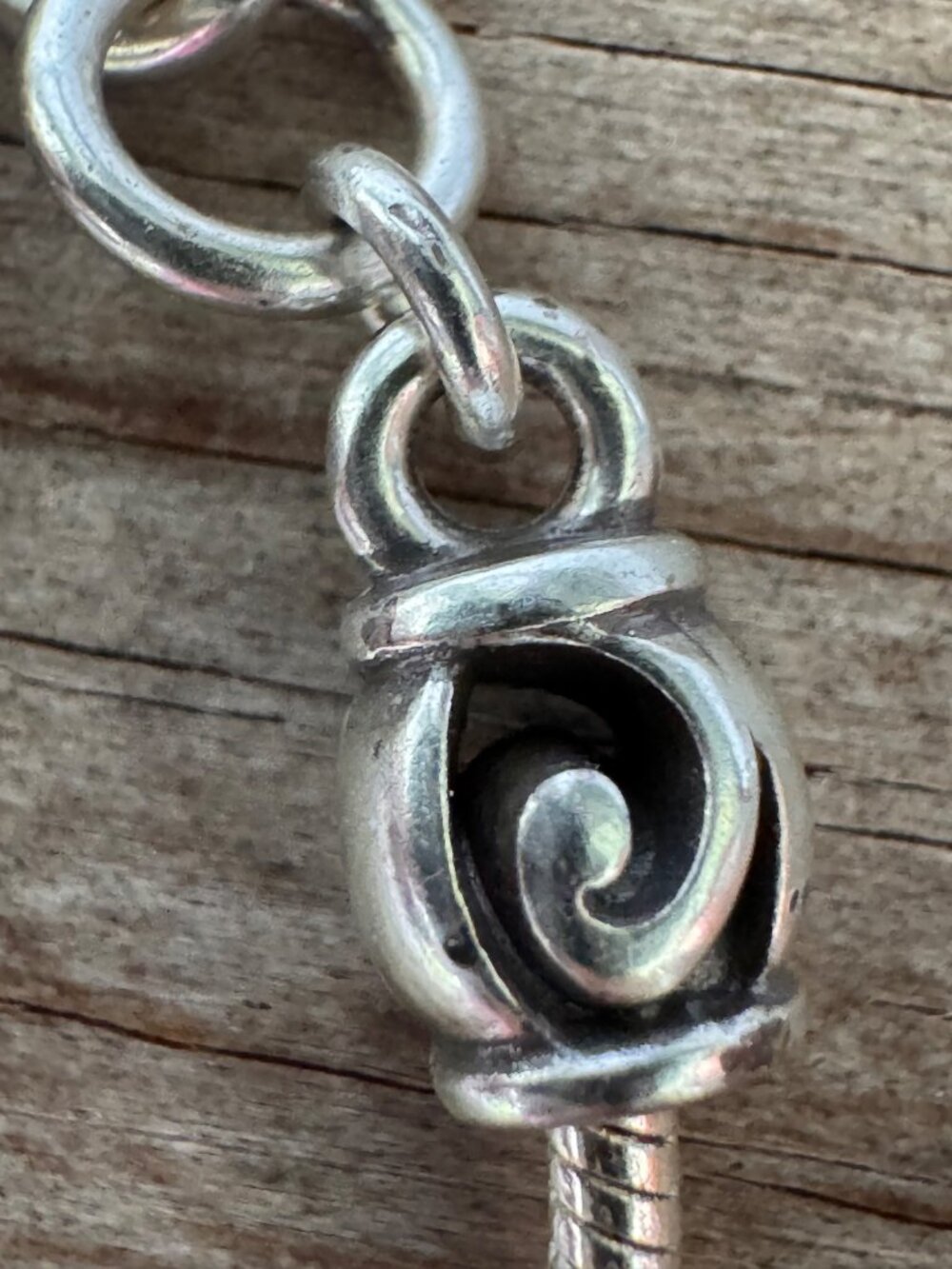 Brighton Contempo Shell Silver River Stone Pendant Necklace J46682 16” - Picture 5 of 10